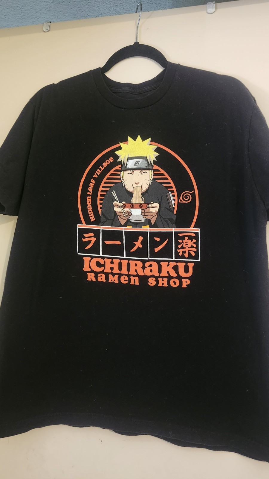Naruto Shippuden Collection Ichiraku Ramen Shop Graphic T-Shirt Black L