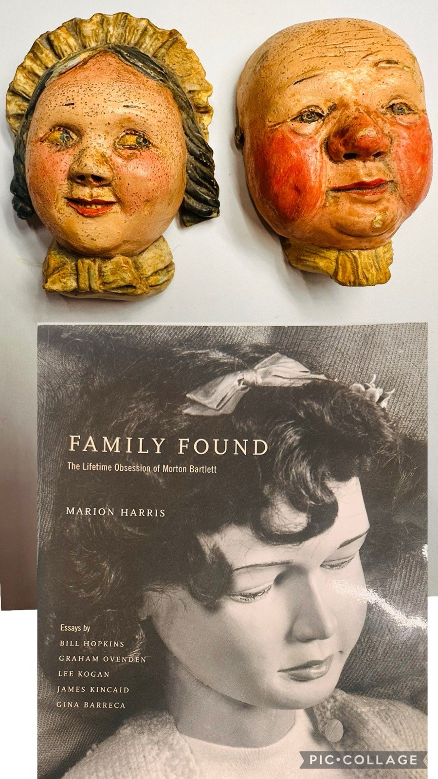 Morton Bartlett Pickwick Papers Dickens Mrs Bardell & Mr Pickwick Ceramic Heads