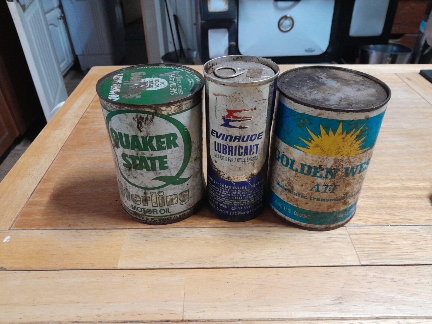 1981 Quaker State Sterling Motor Oil NOS Display Can  Plus 2 Others SEE READ