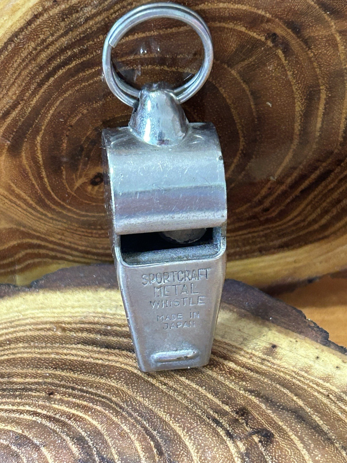 Vintage Sportcraft Metal Whistle, Made in Japan Cork Ball