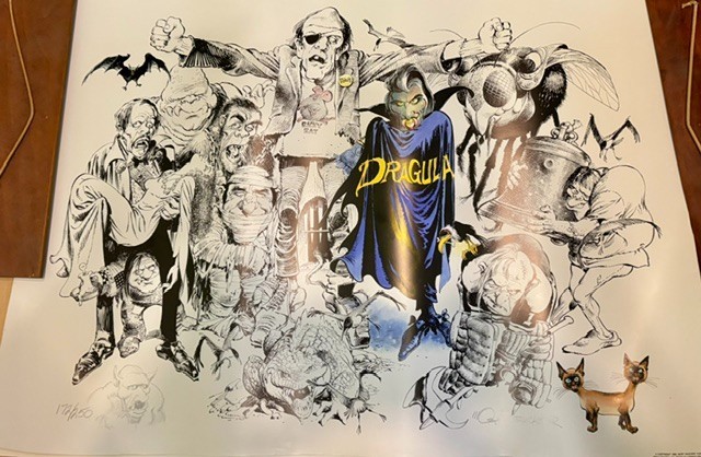 Mort Drucker Signed & Numbered Art Print Classic Movie Monsters MAD Magazine 169 Mort Drucker Signed & Numbered Art Print Classic Movie Monsters MAD Magazine 169
