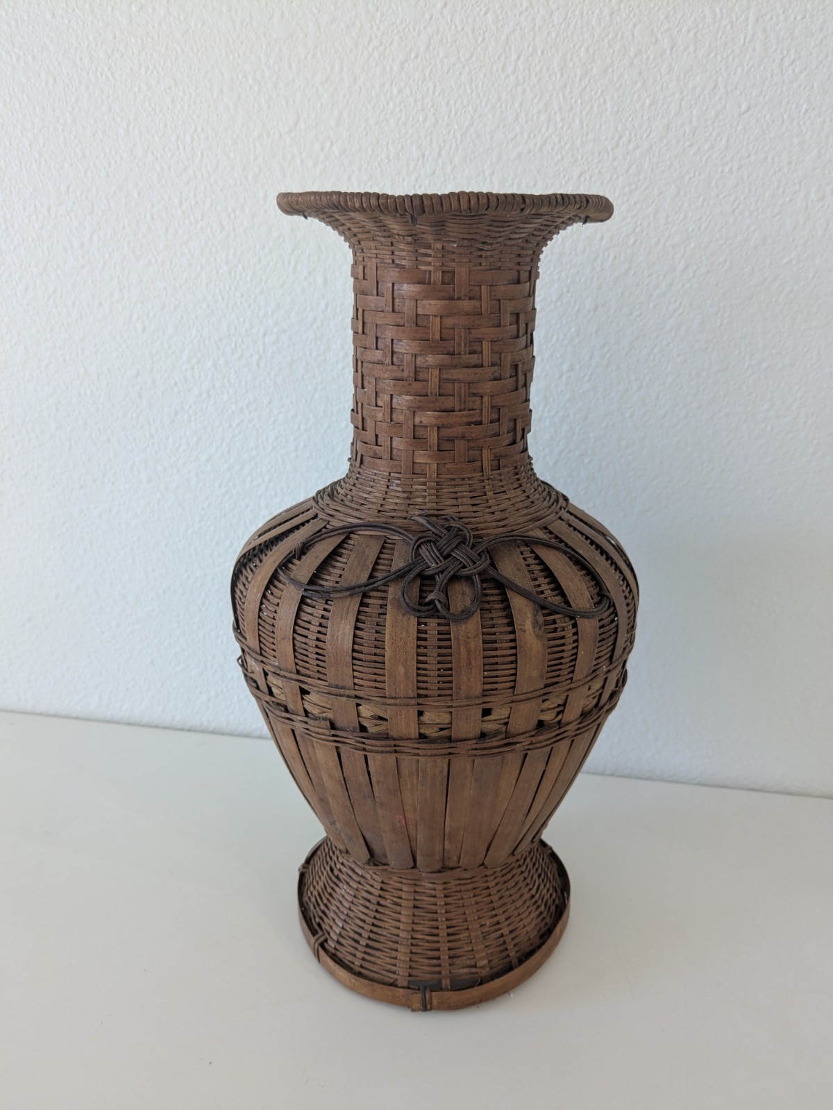 Vintage Japanese Bamboo Vase Hanakago Boho