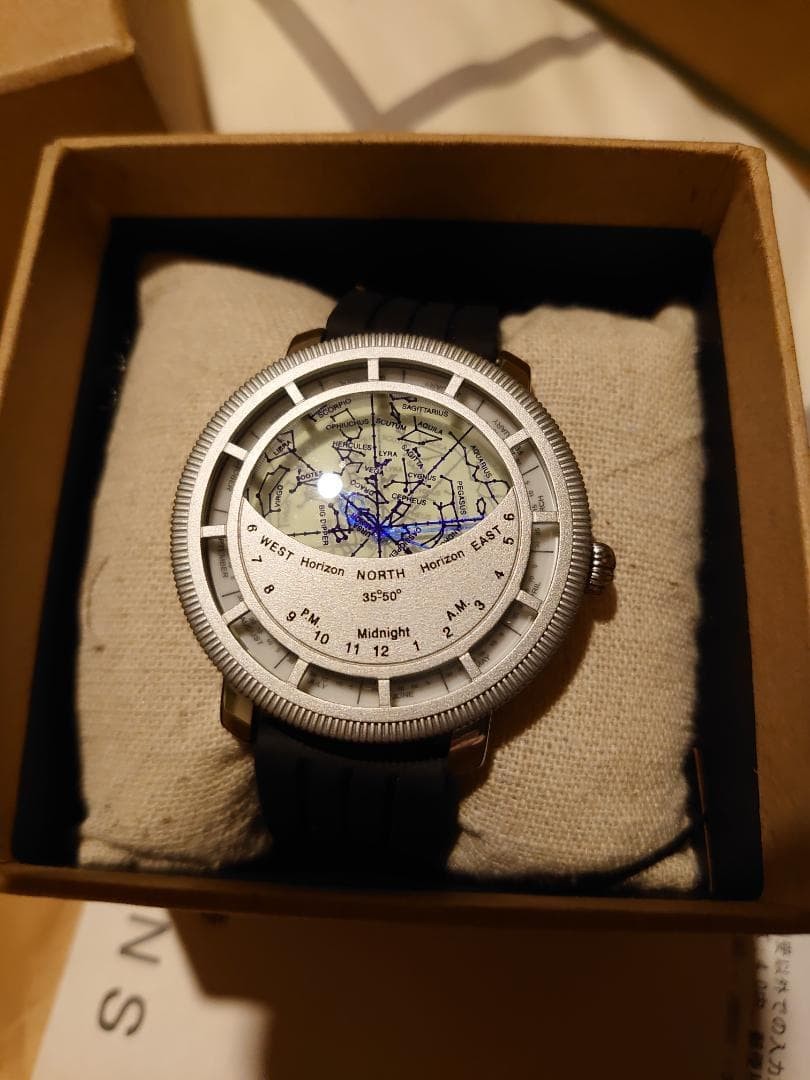 Citizen Midnight Star Chart Analog Quartz Wristwatch
