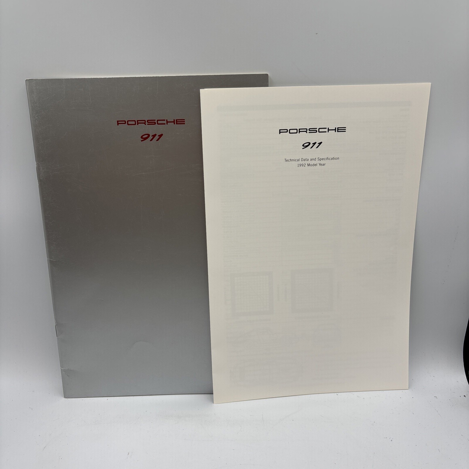 1992 Porsche 911 Carrera Sales Brochure Catalog w/Data Insert 36 pgs 1992 Porsche 911 Carrera Sales Brochure Catalog w/Data Insert 36 pgs