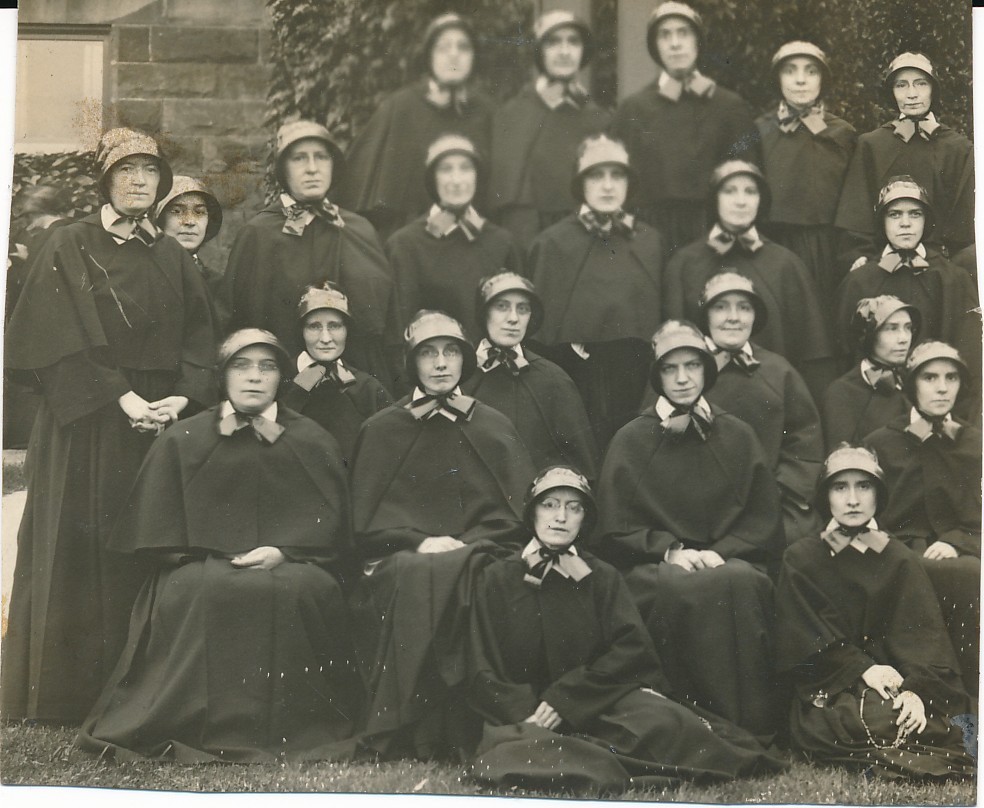 large group portrait of catholic nuns 1910s vintage snapshot photo large group portrait of catholic nuns 1910s vintage snapshot photo