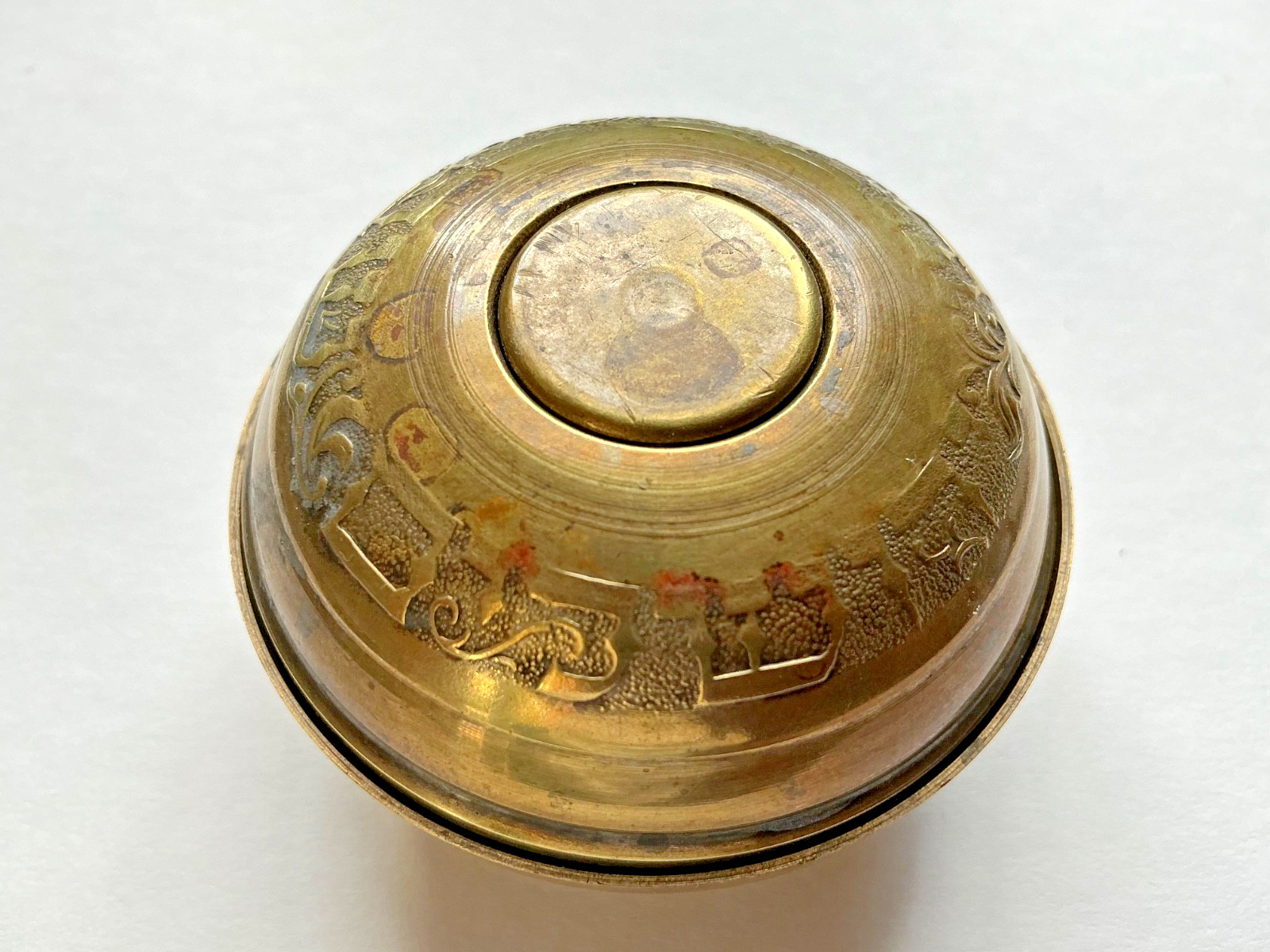 Vintage Shabbat Brass Candleholder’s Travel Set Comes apart for two halves Rare