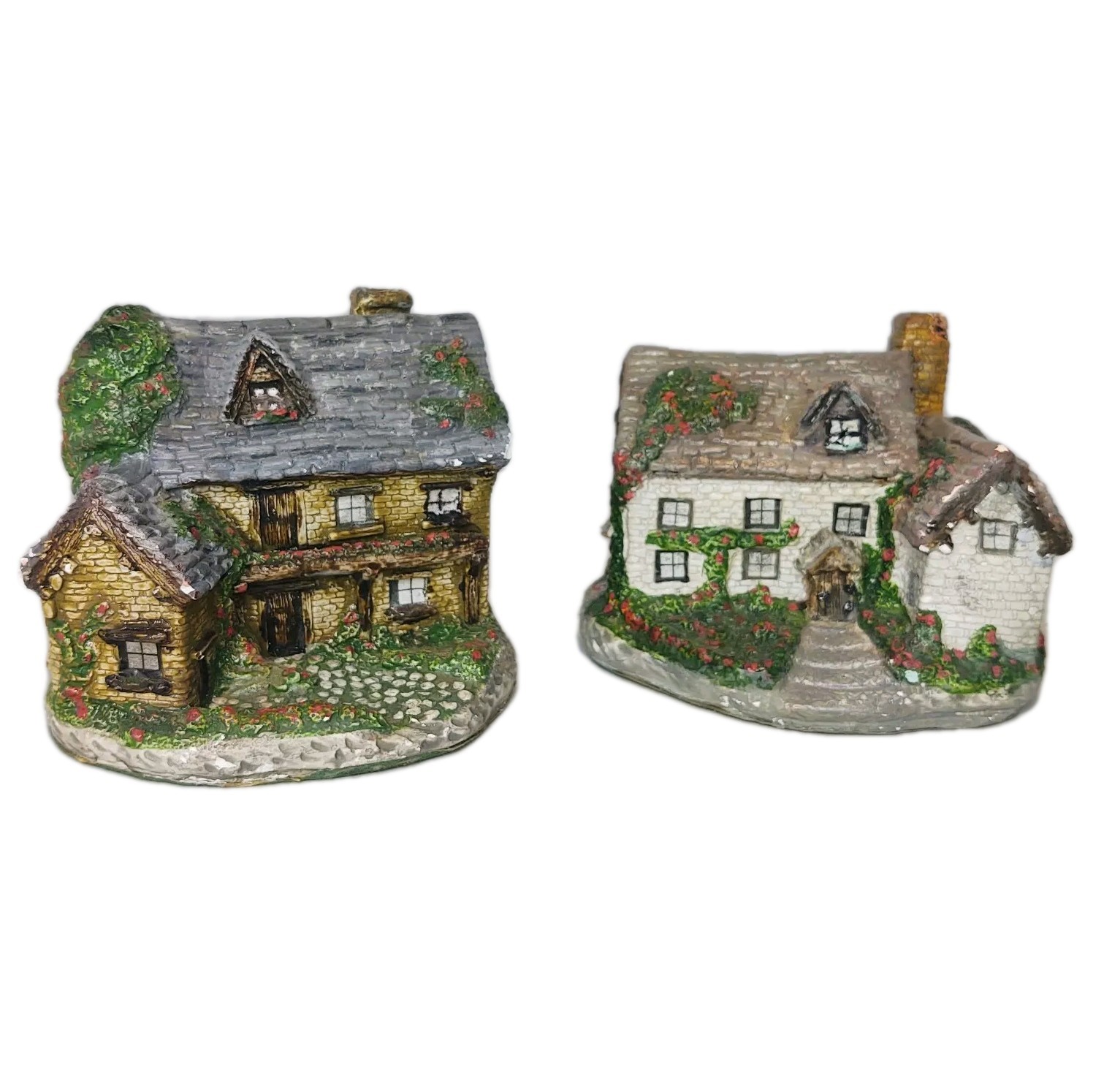1986 Vintage Ron Gordon designs cottage Village house lot set lighted homes
