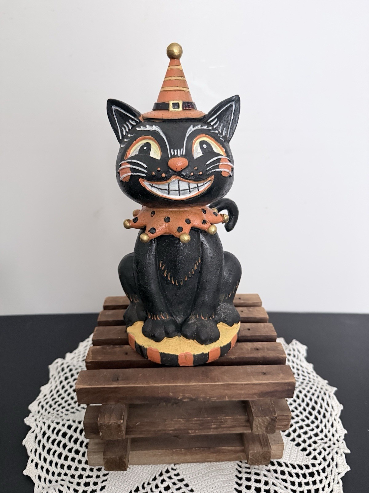 2024 Walmart Vintage Retro Smiling Black Cat - 10” Johanna Parker Inspired