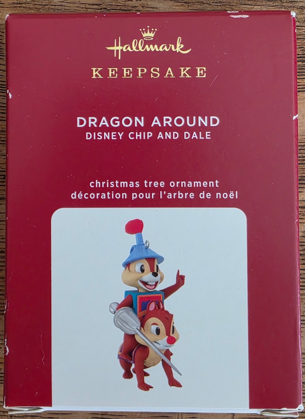 2020 HALLMARK DISNEY CHIP AND DALE DRAGON AROUND ORNAMENT   New in Box