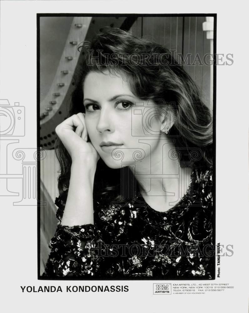 1997 Press Photo Harpist Yolanda Kondonassis - lrp97062
