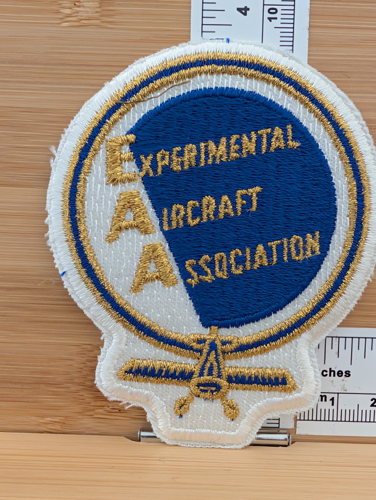 Vintage EAA Experimental Aircraft Association Airplane Aviation Sew On Patch 4.5