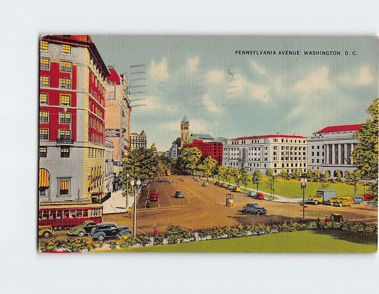 Postcard Pennsylvania Avenue Washington DC