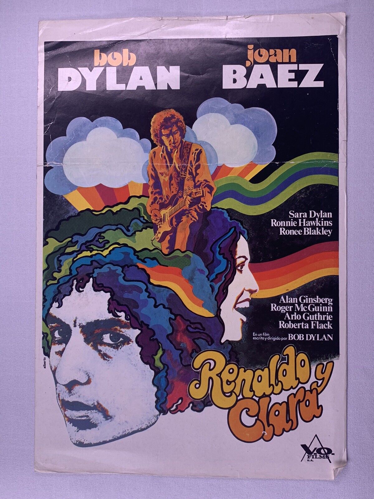 Bob Dylan Joan Baez Flyer Original Promo Renaldo And Clara 1979 