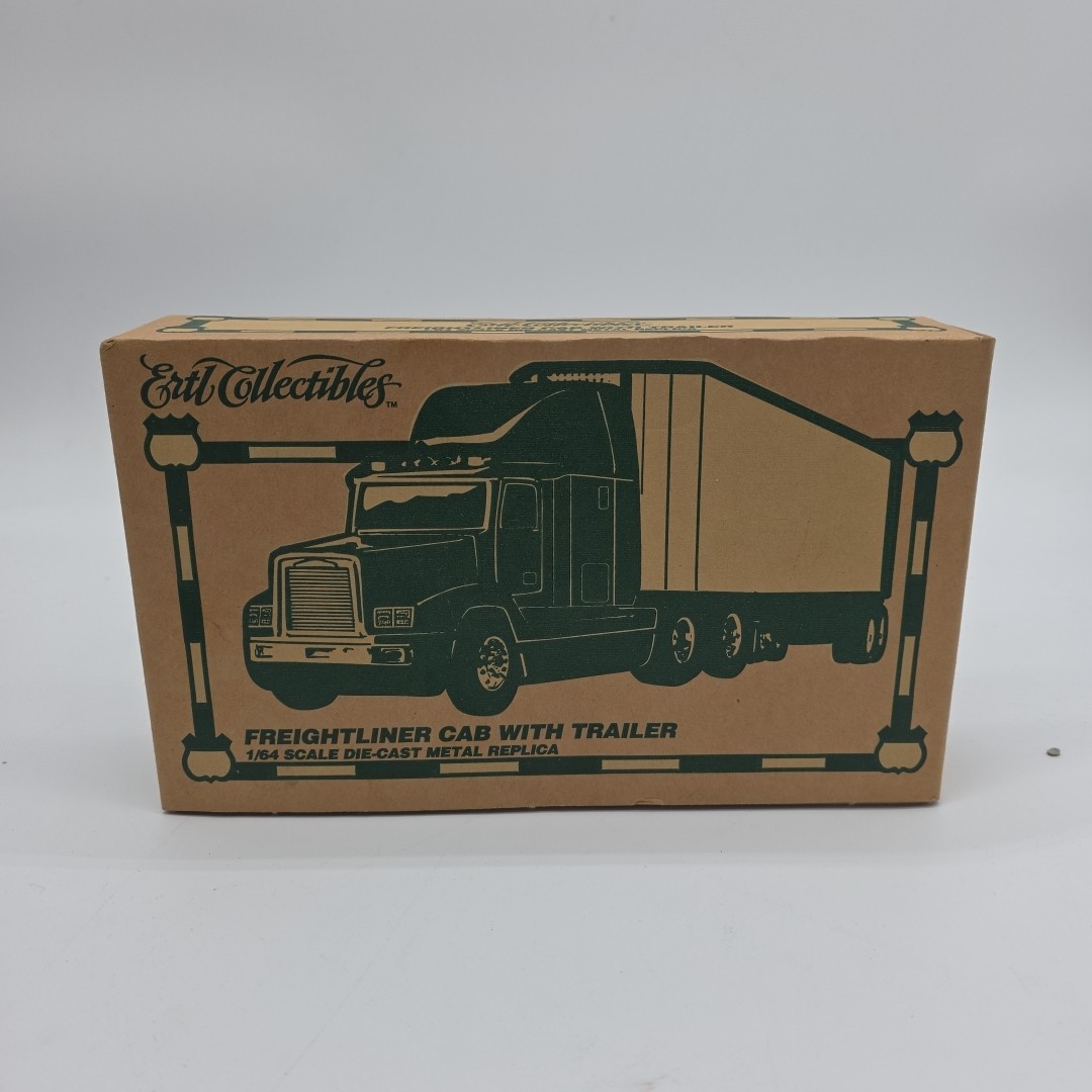 Vintage Ertl Collectibles Freightliner Cab Trailer 1/64 Die-Cast Metal Truck New