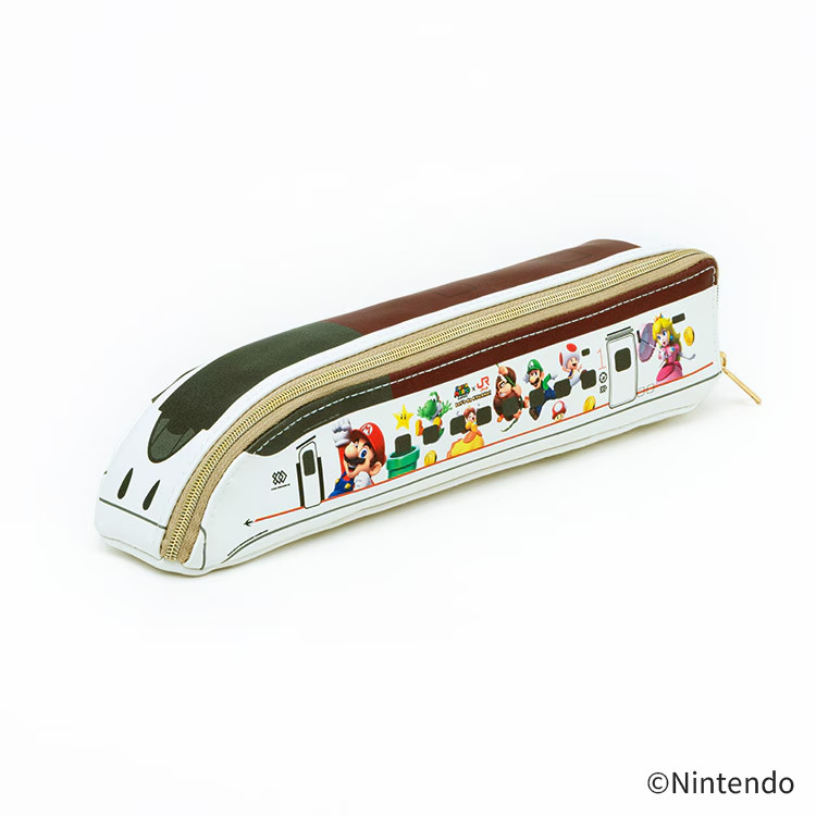 Super Mario x JR Kyushu Shinkansen Pouch Tsubame 800 Series Limited Japan NEW