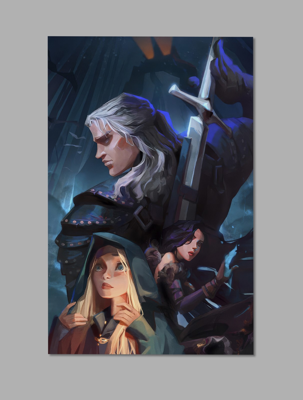 The Witcher Print - Geralt of Rivia Wall Art - 11 The Witcher Print - Geralt of Rivia Wall Art - 11