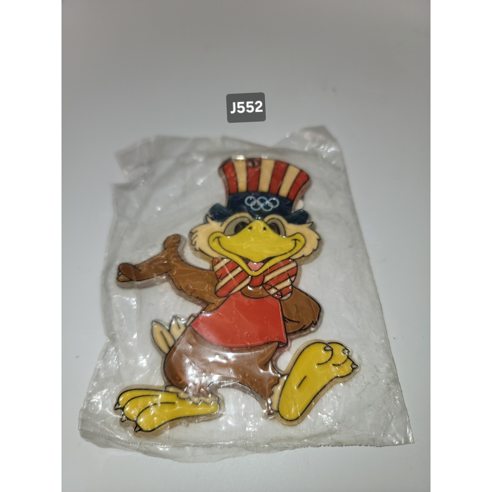 VTG 1984 Sam the Eagle Keychain Los Angeles Olympic Games Unopened package J552
