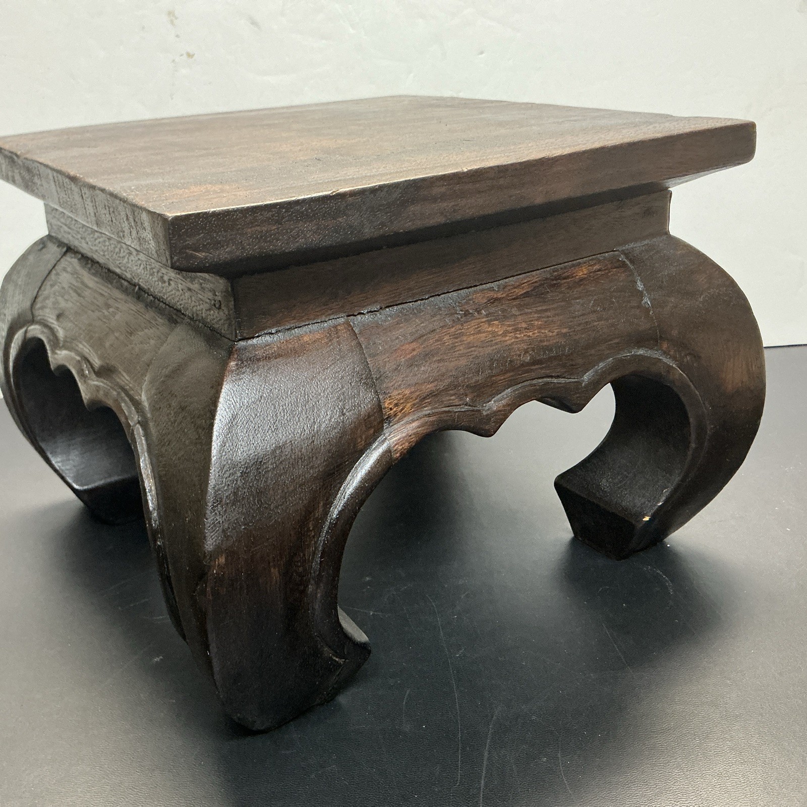 Vintage Oriental Plant Stand Solid Wood 10 X 10 X 8” h Very Sturdy Vintage Oriental Plant Stand Solid Wood 10 X 10 X 8” h Very Sturdy