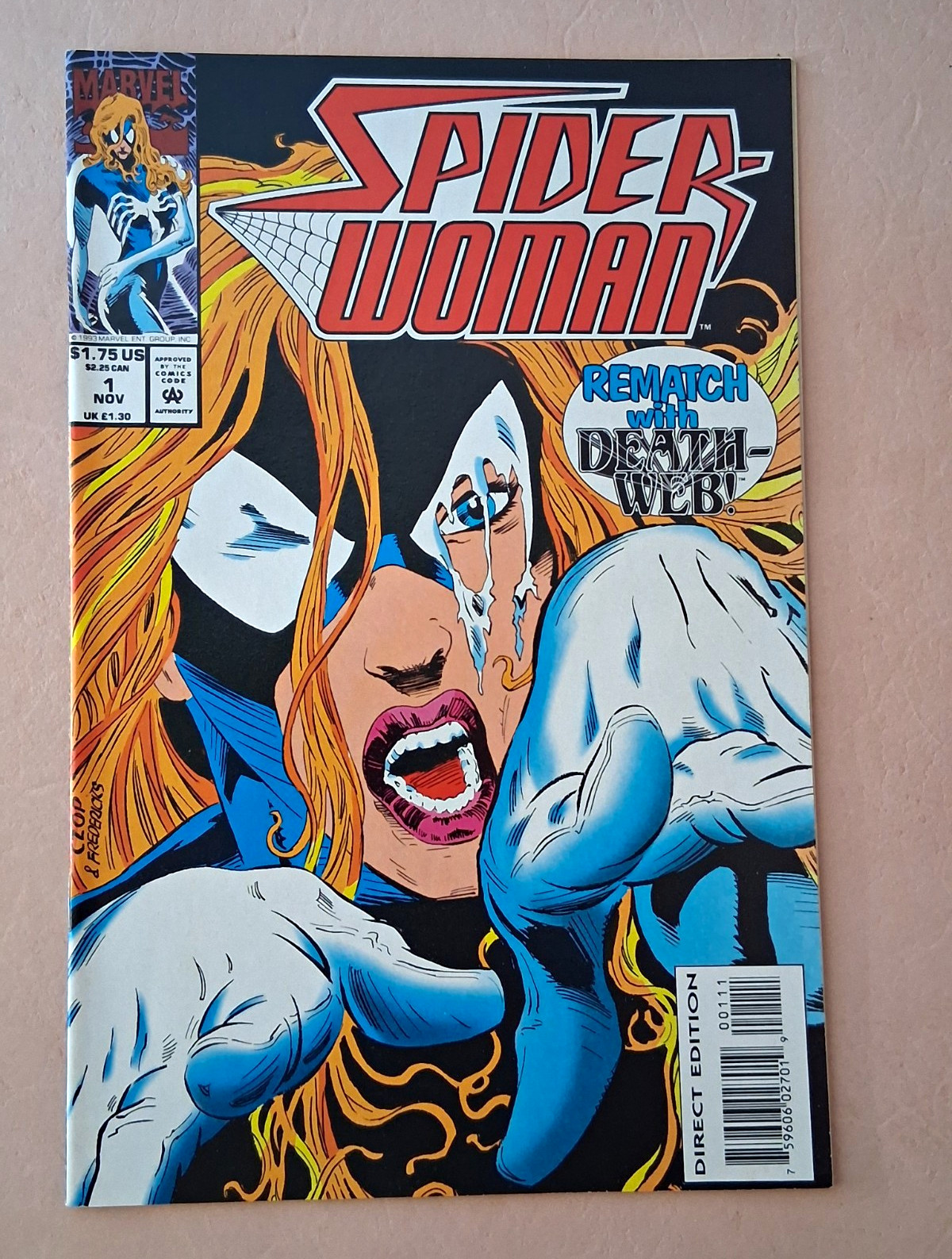 Marvel Comics Spider-Woman #1 (1993) Direct Edition Rematch with Death-Web
