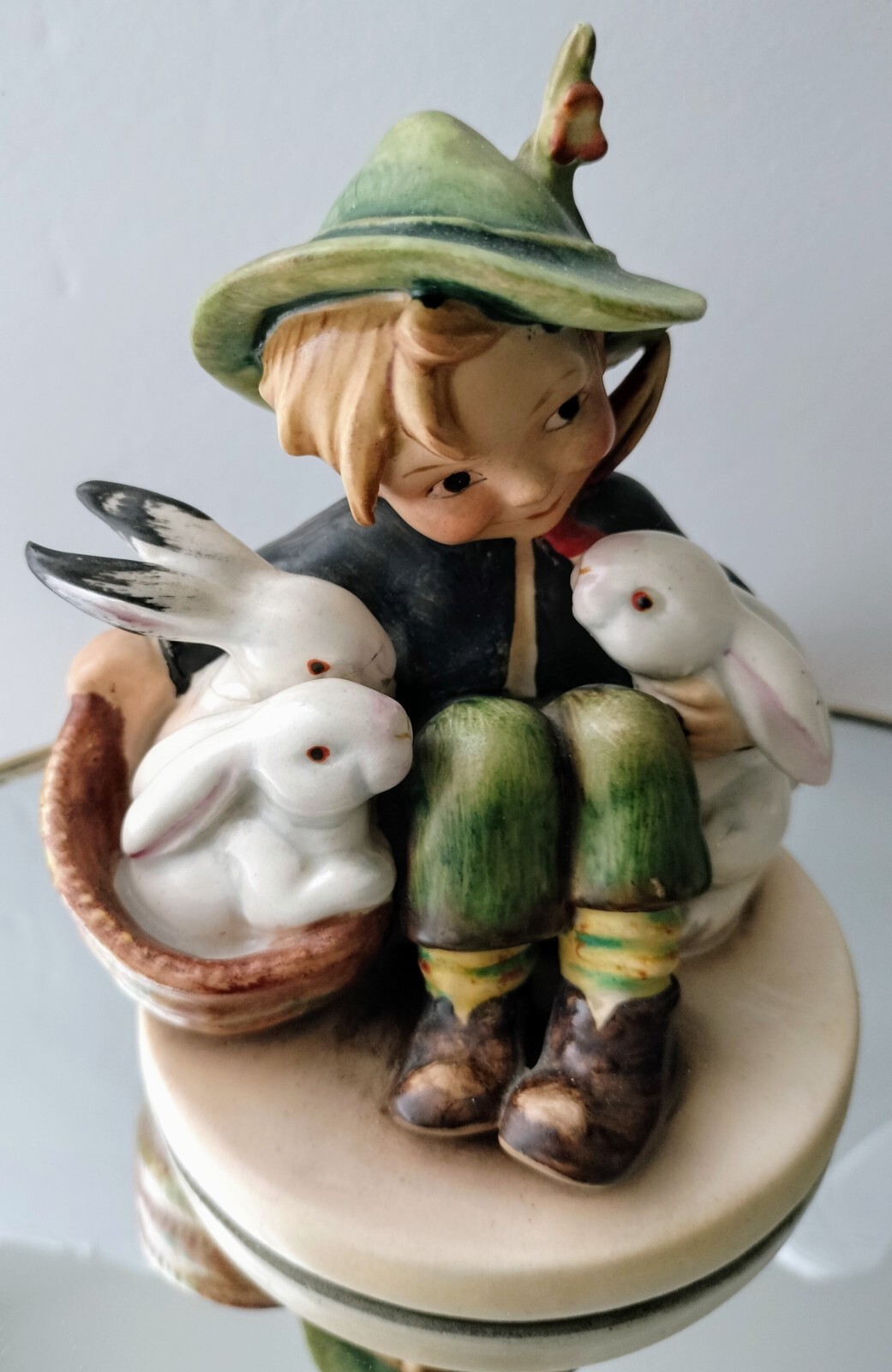 *RARE* HUMMEL PLAYMATES Figurine Incised Stamped Crown Mark Germany 1930's # 58 