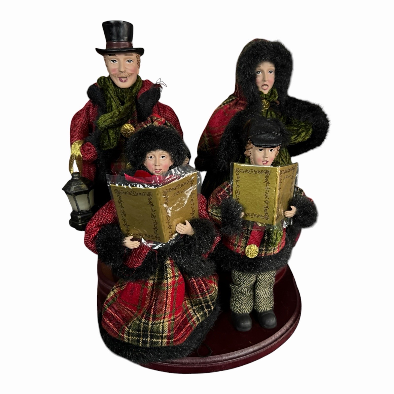 Valerie Parr Hill Dickens Family 4Pc Victorian Christmas Holiday Carolers
