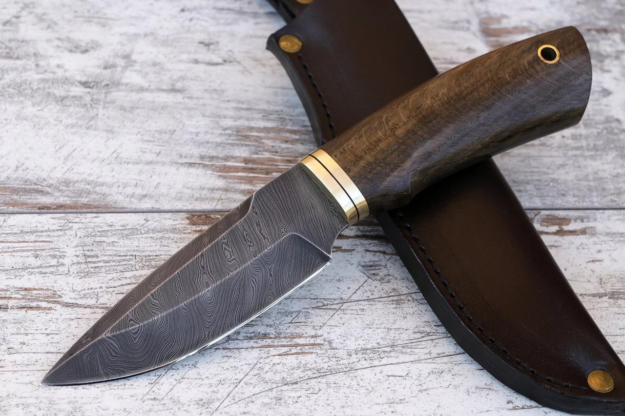 Fixed blade Russian knife, personalized knife, Yakut knife, hand forged knife.