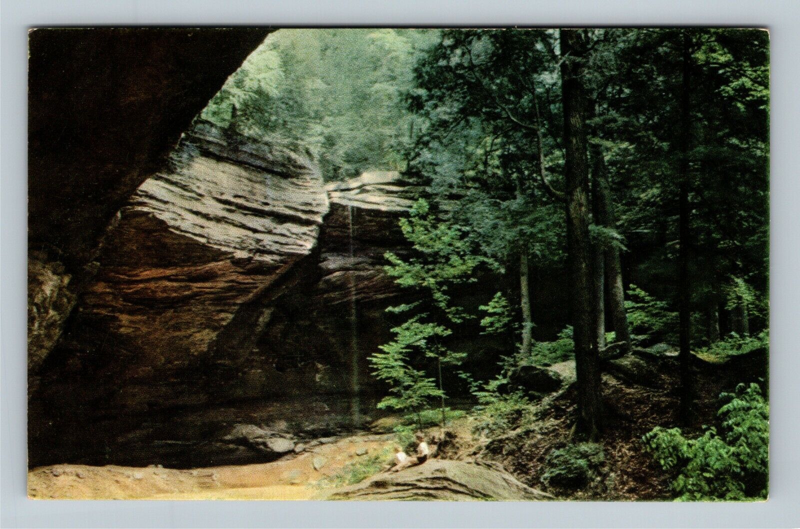 South Bloomingville OH, Ash Cave, Sohio, Ohio Vintage Postcard