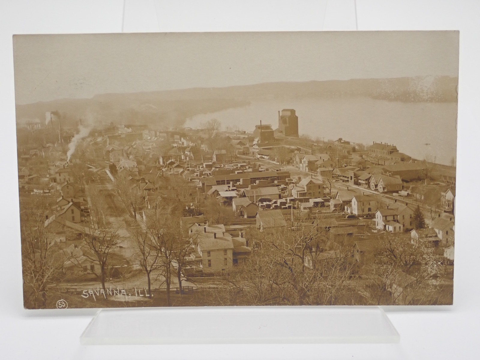Savanna Illinois Real Picture Antique Postcard