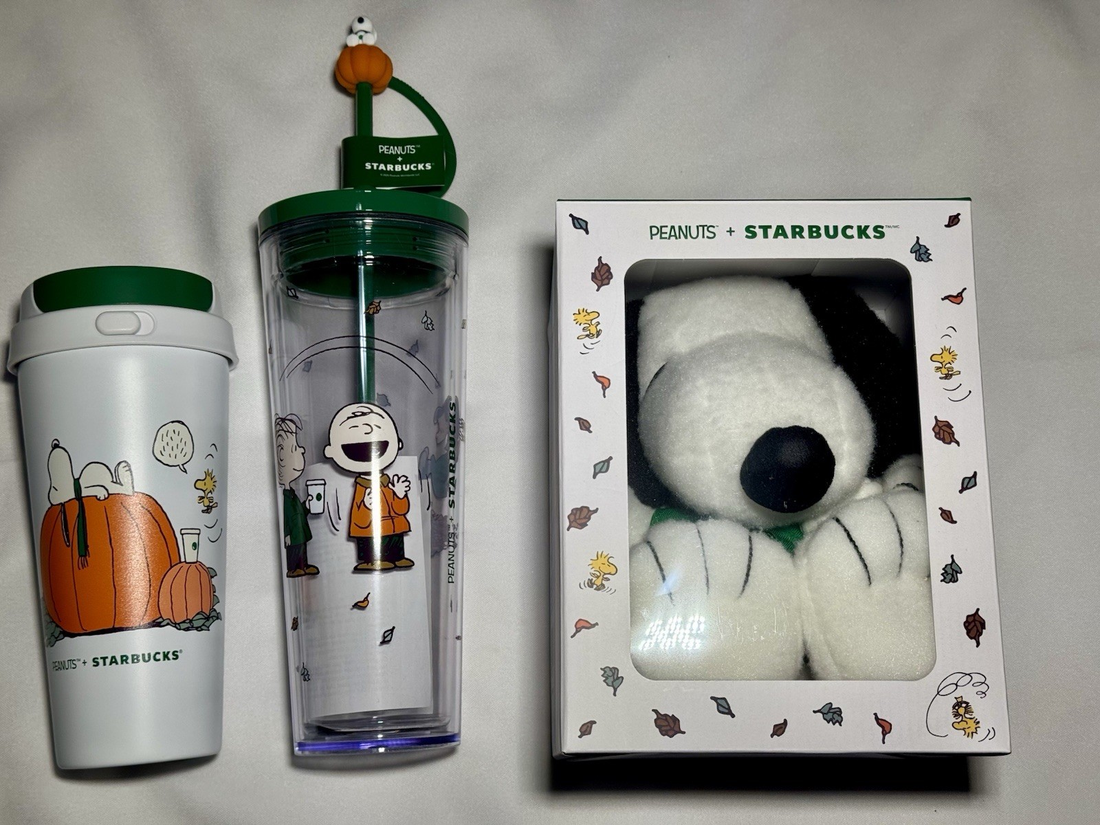Starbucks x Peanuts Snoopy Fall Halloween Bundle Tumbler Cup Plush 2026 NEW