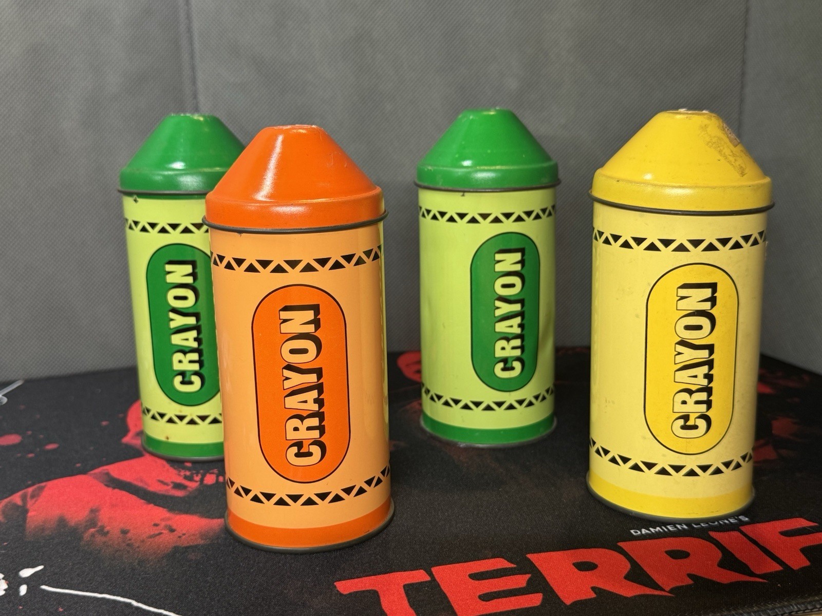Vintage Crayon Tins Lot Of 4