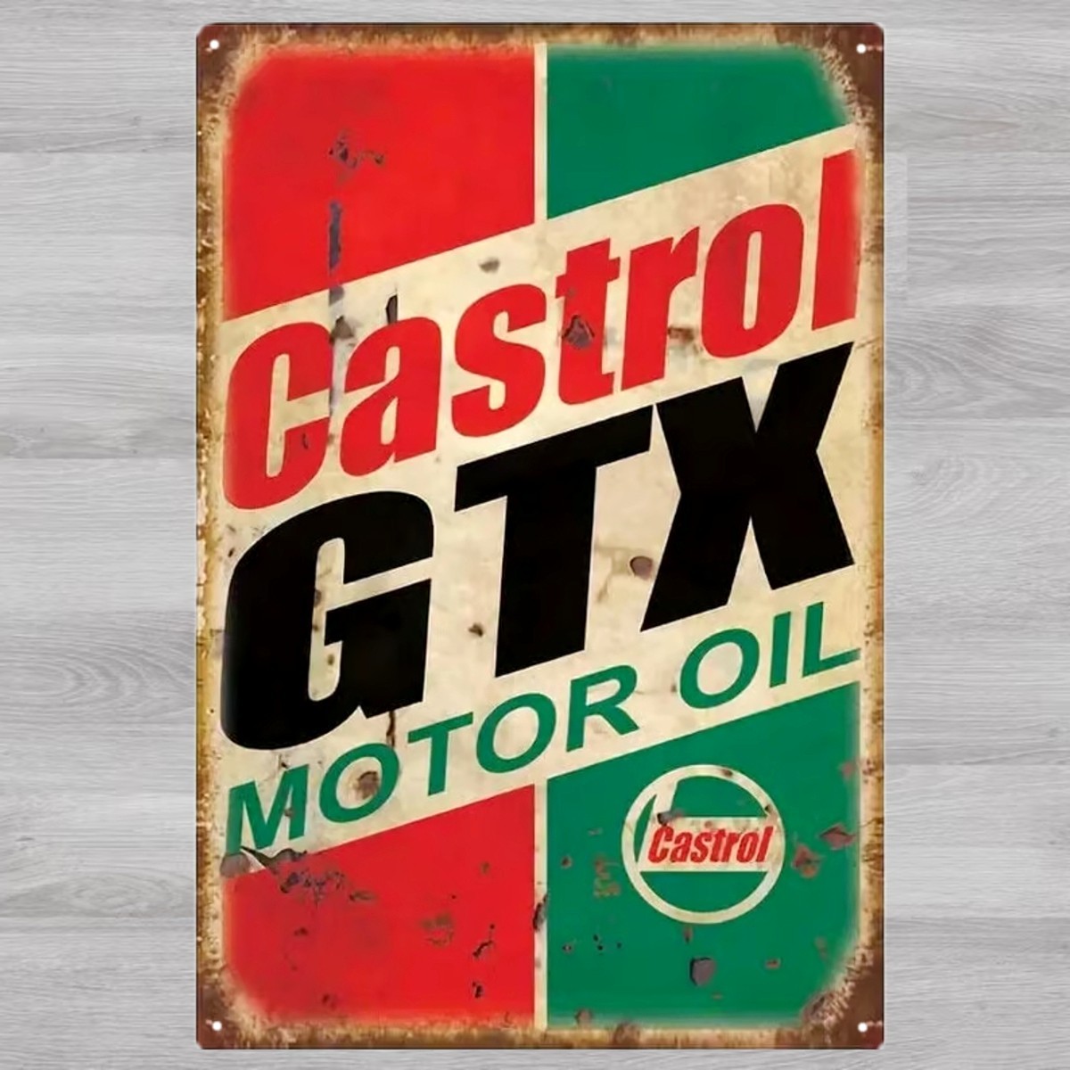 Castrol GTX Motor Oil 8 x 12 Novelty Metal Sign Shrink-Wrapped New