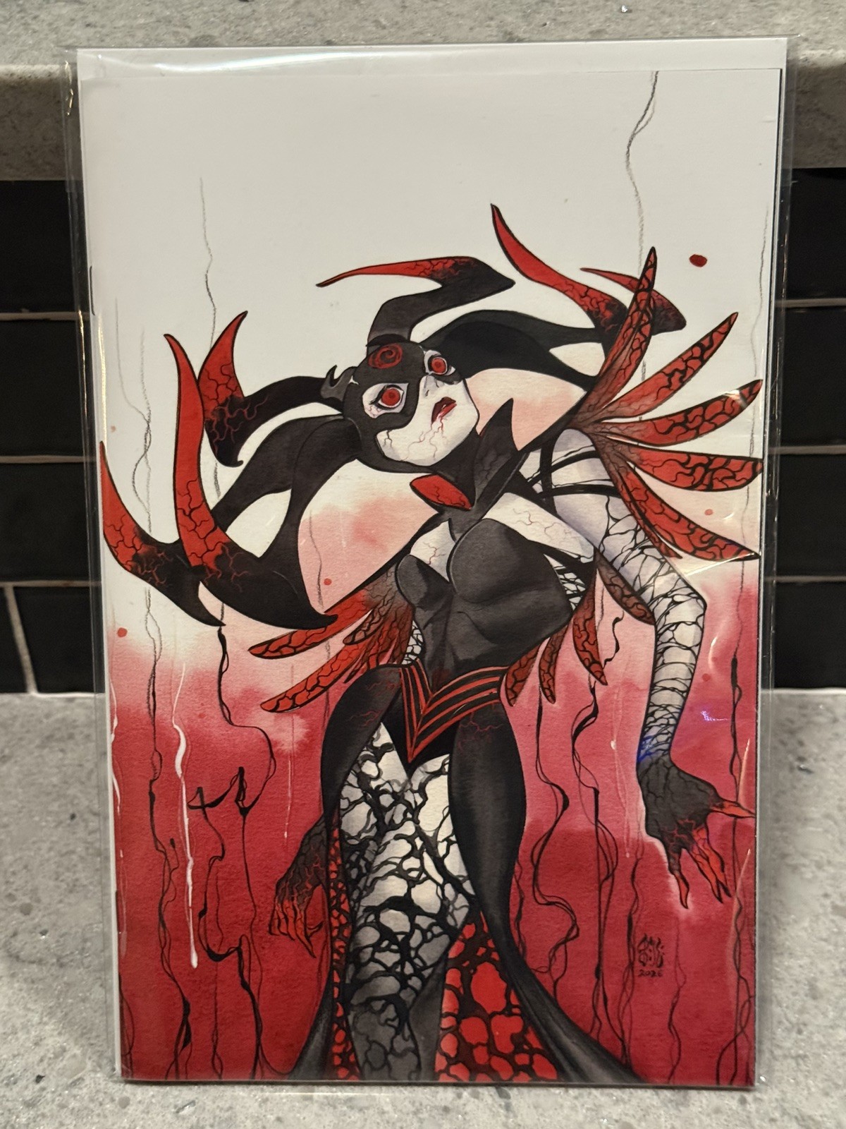 QUEEN IN BLACK #1 PEACH MOMOKO BLIND BAG VIRGIN VARIANT