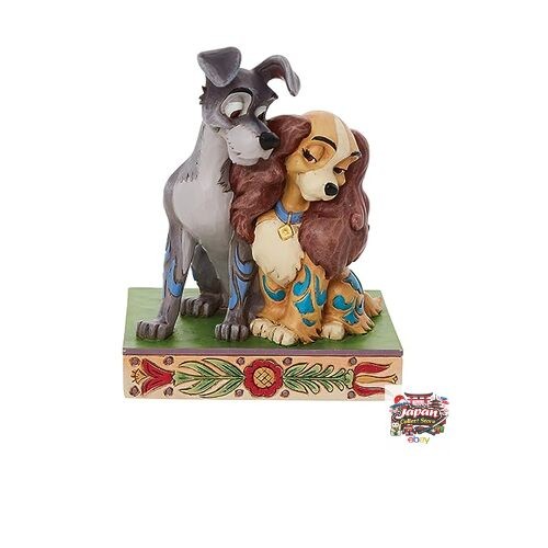 NEW [Enesco] Figure Lady & the Tramp Love Grey Brown 4.5 Inch JP