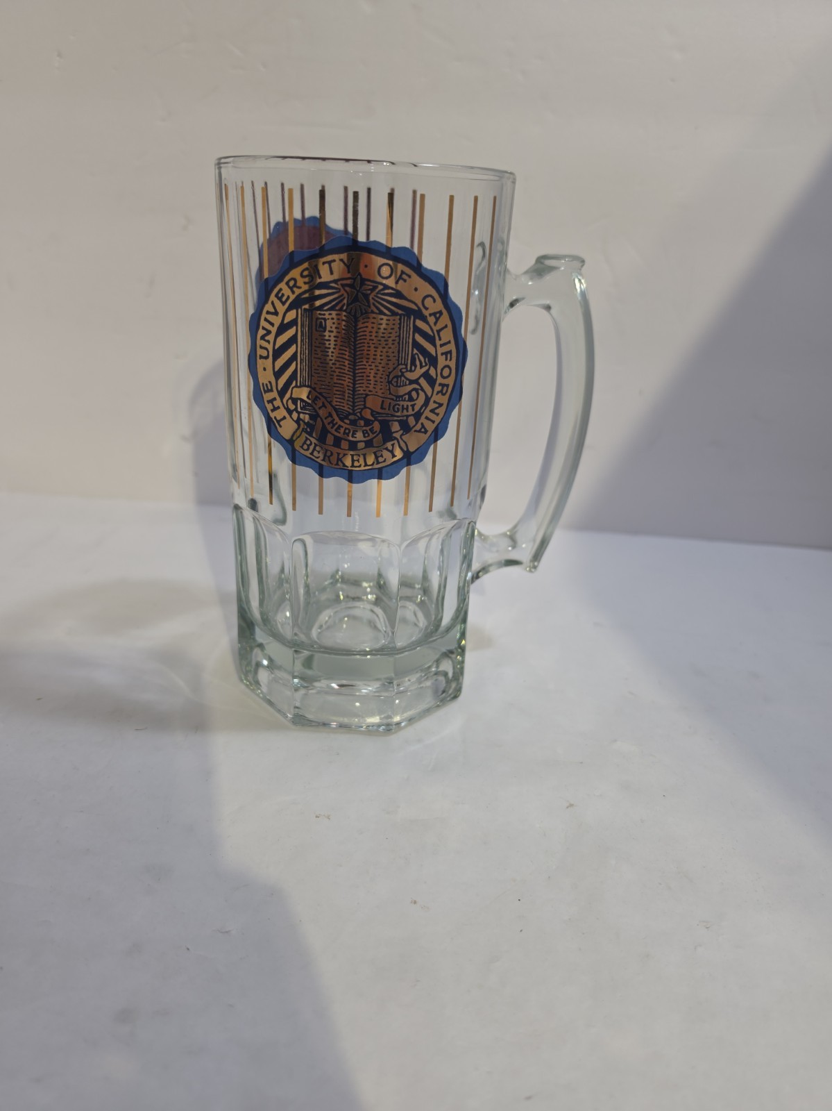 Vintage “Cal Berkeley” Glass Beer Mug Stein University of California 