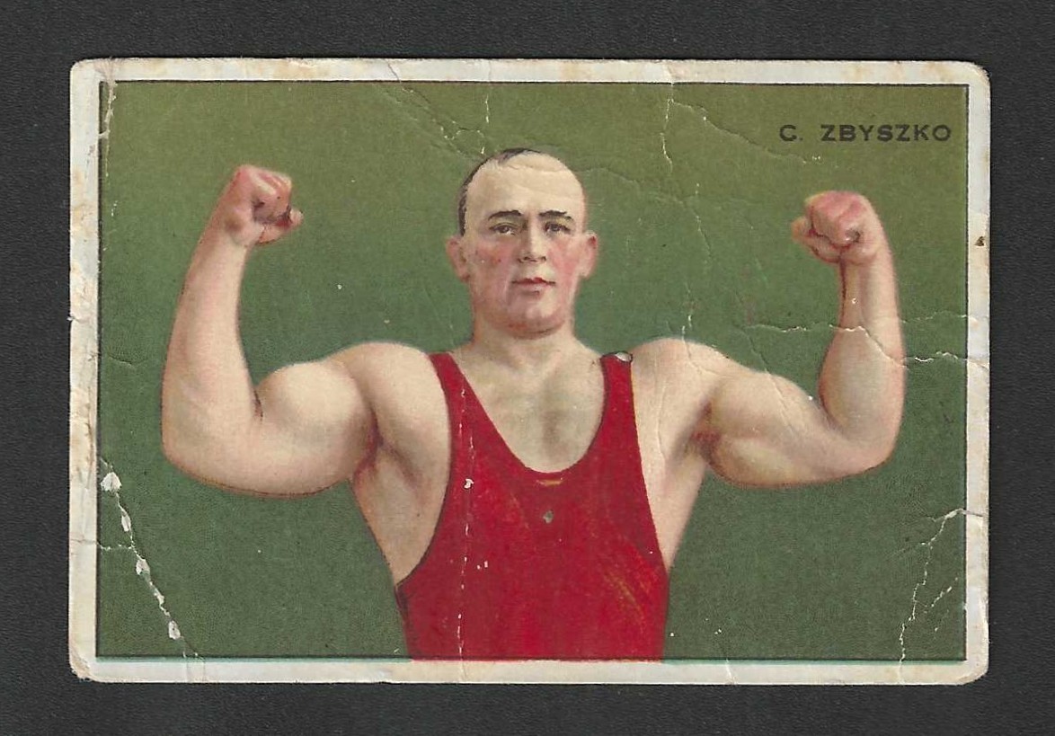 c1910\'s T227 Honest Tobacco Card - Series of Champions - Zbyszko Wrestler