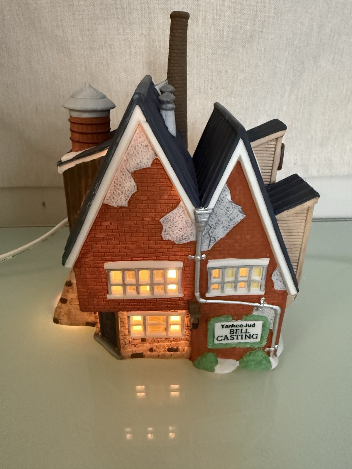 Vintage 1992 Dept 56 New England Christmas Village Yankee Jud Bell Casting Vintage 1992 Dept 56 New England Christmas Village Yankee Jud Bell Casting