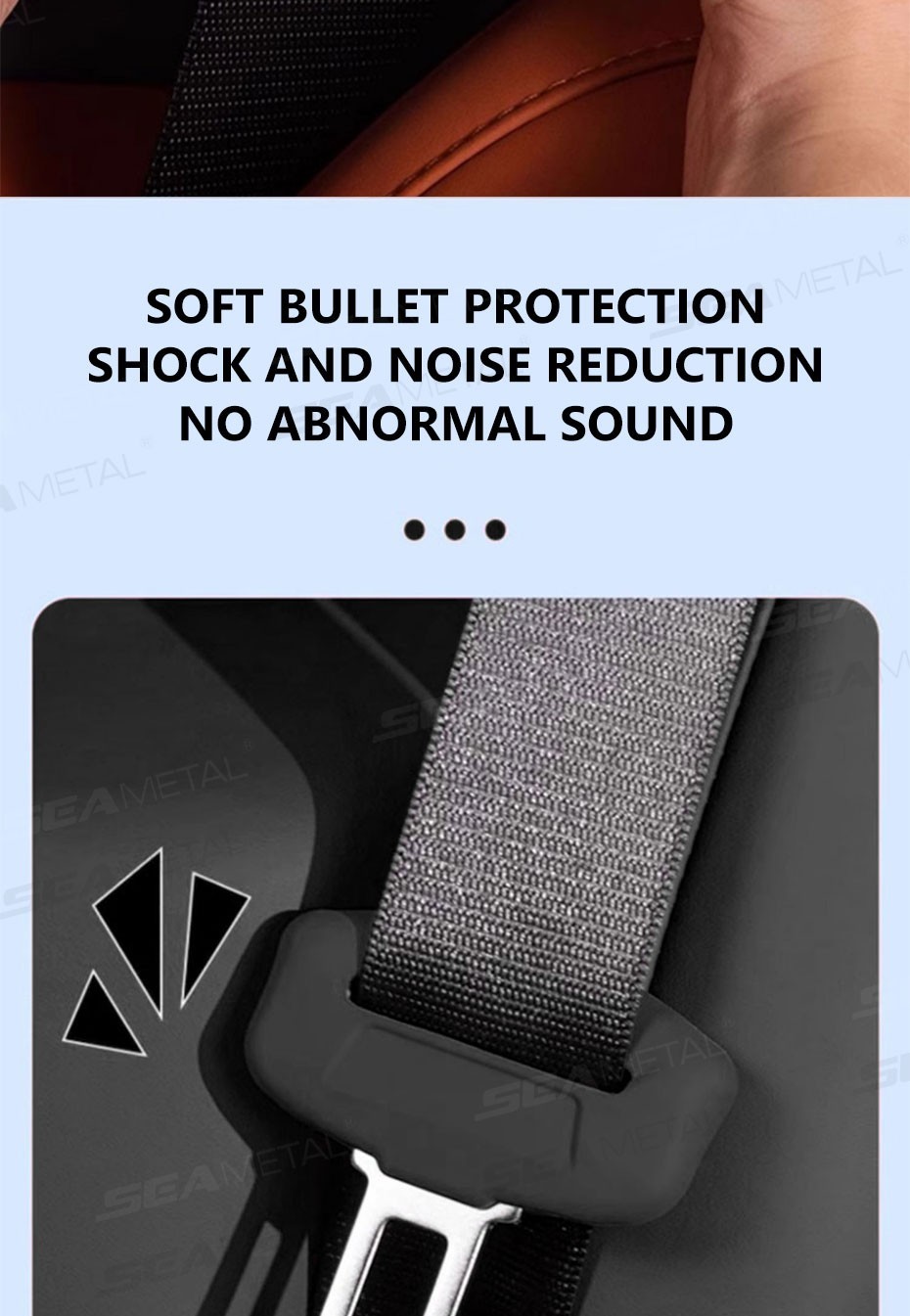 2Pcs Seat Belt Buckle Cover Anti-Scratch Rubber Car Seat Buckle Protector
