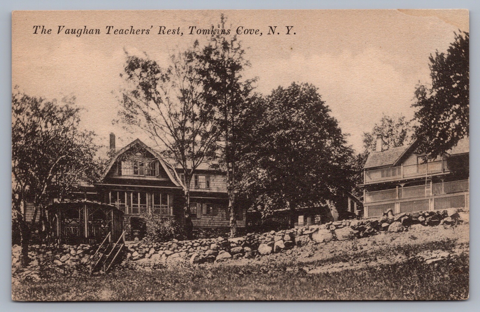 The Vaughan Teachers’ Rest Tomkins Cove NY Rockland County Postcard N12