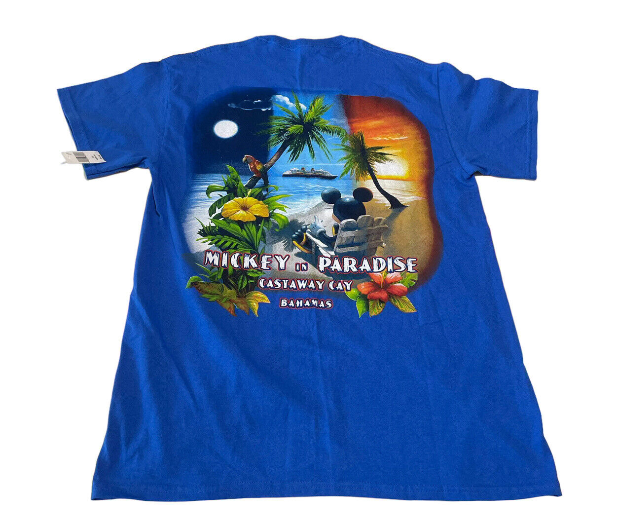 NEW Disney Cruise Line Mickey In Paradise Castaway Cay T-shirt Mens Medium NWT
