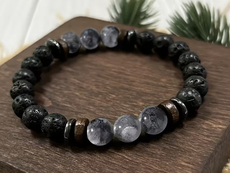 Men\'s SEX Attraction Obsidian Bracelet Sex Love Romance Attention Black Magic