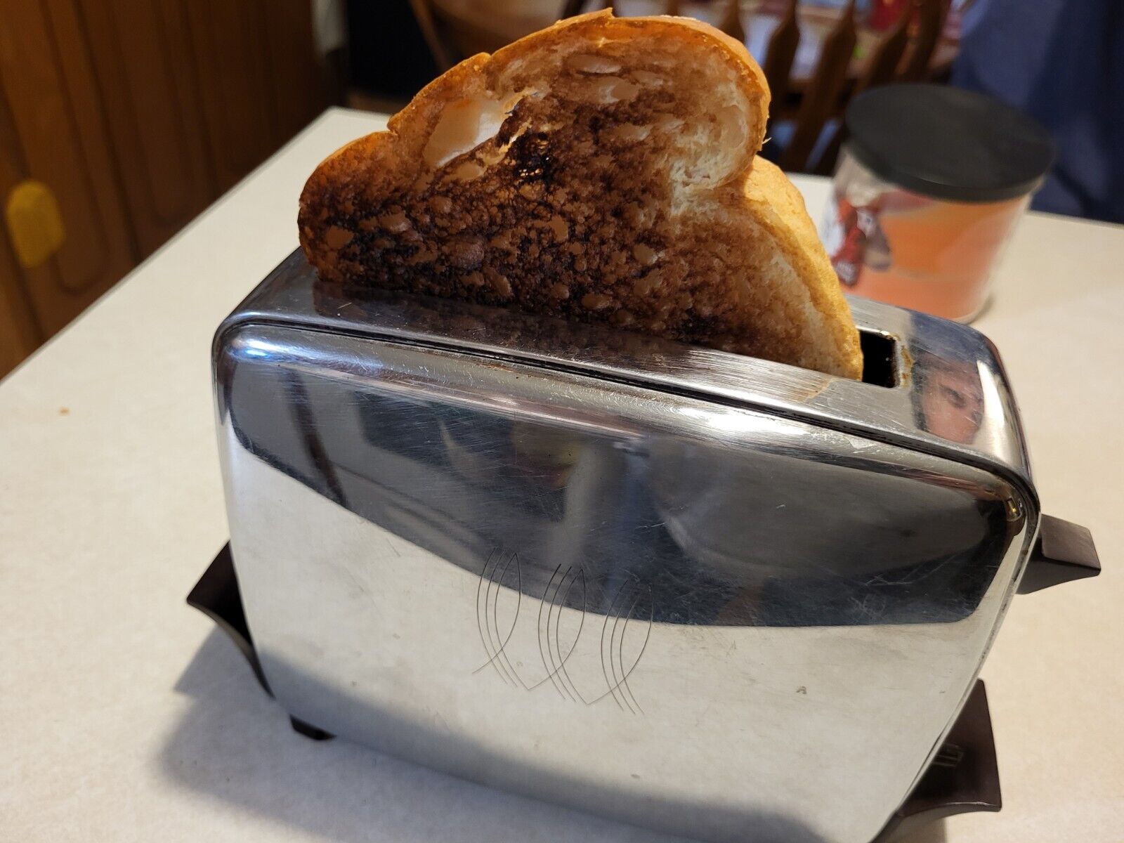 Vintage Toastmaster Pop Up Single Slice Toaster - Model 1A6 Works Great