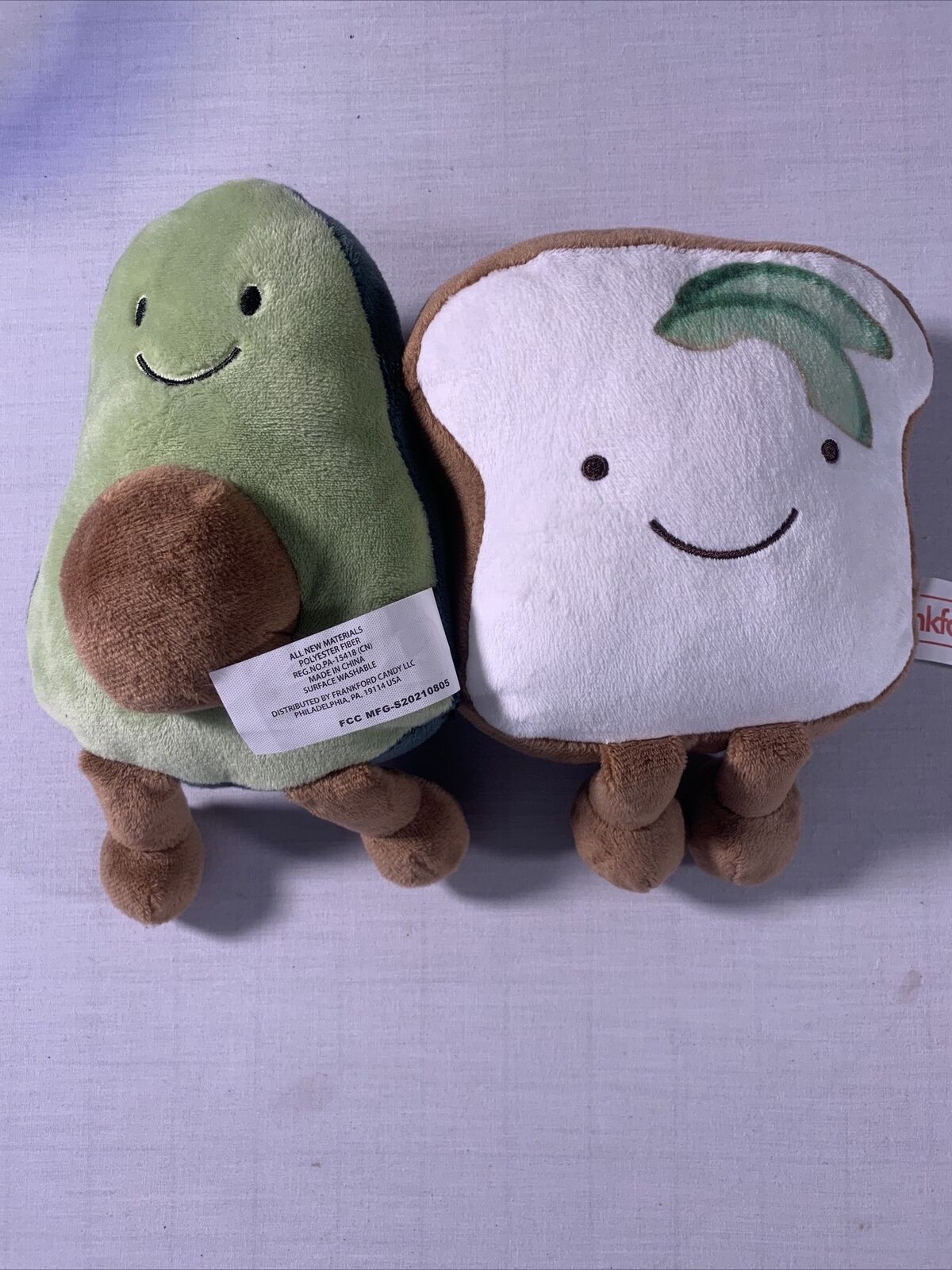 Frankford Valentine Plush Figure - You Are The Avocado To My Toast - Pair