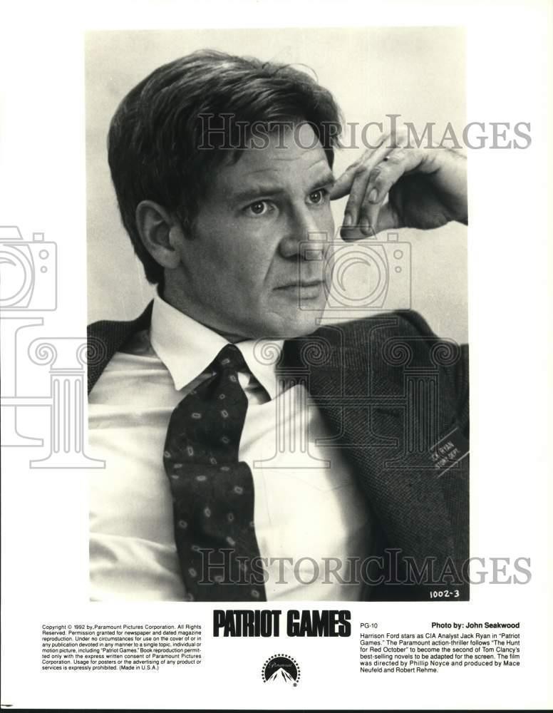 1992 Press Photo Actor Harrison Ford in 