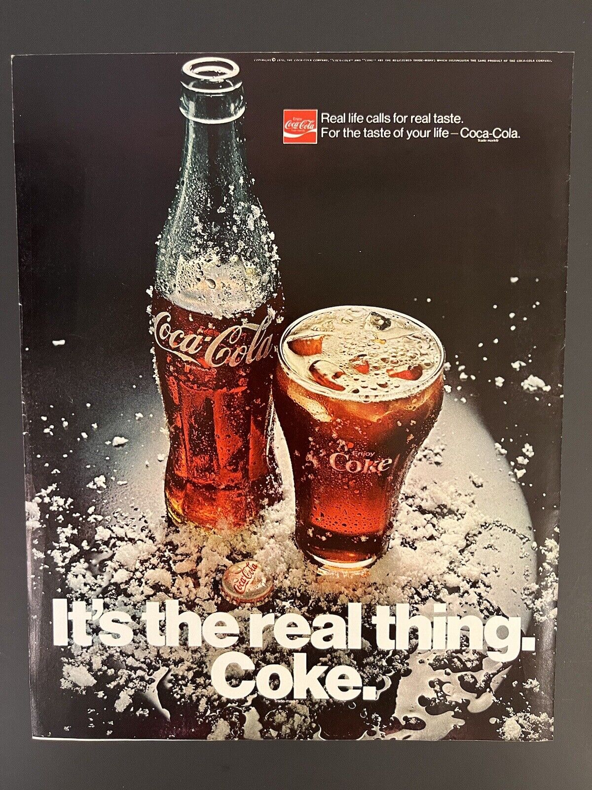 Coca-Cola 1970 Life Print Add “It’s The Real Thing”