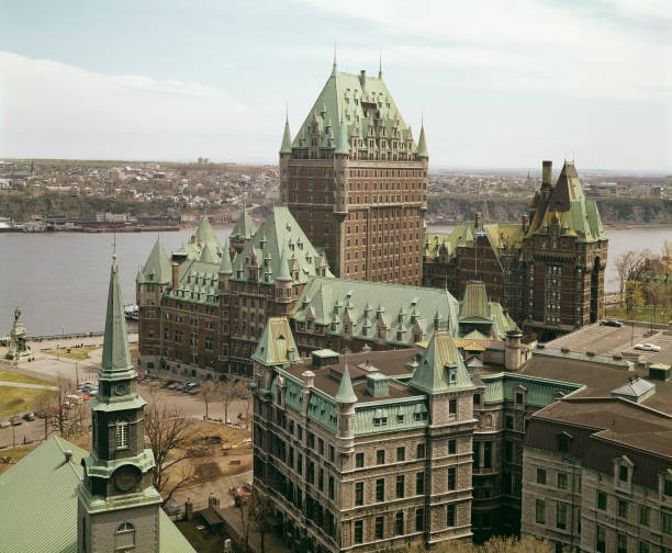 The Ch�teau Frontenac a grand hotel Quebec City Quebec Canada L�vi- Old Photo