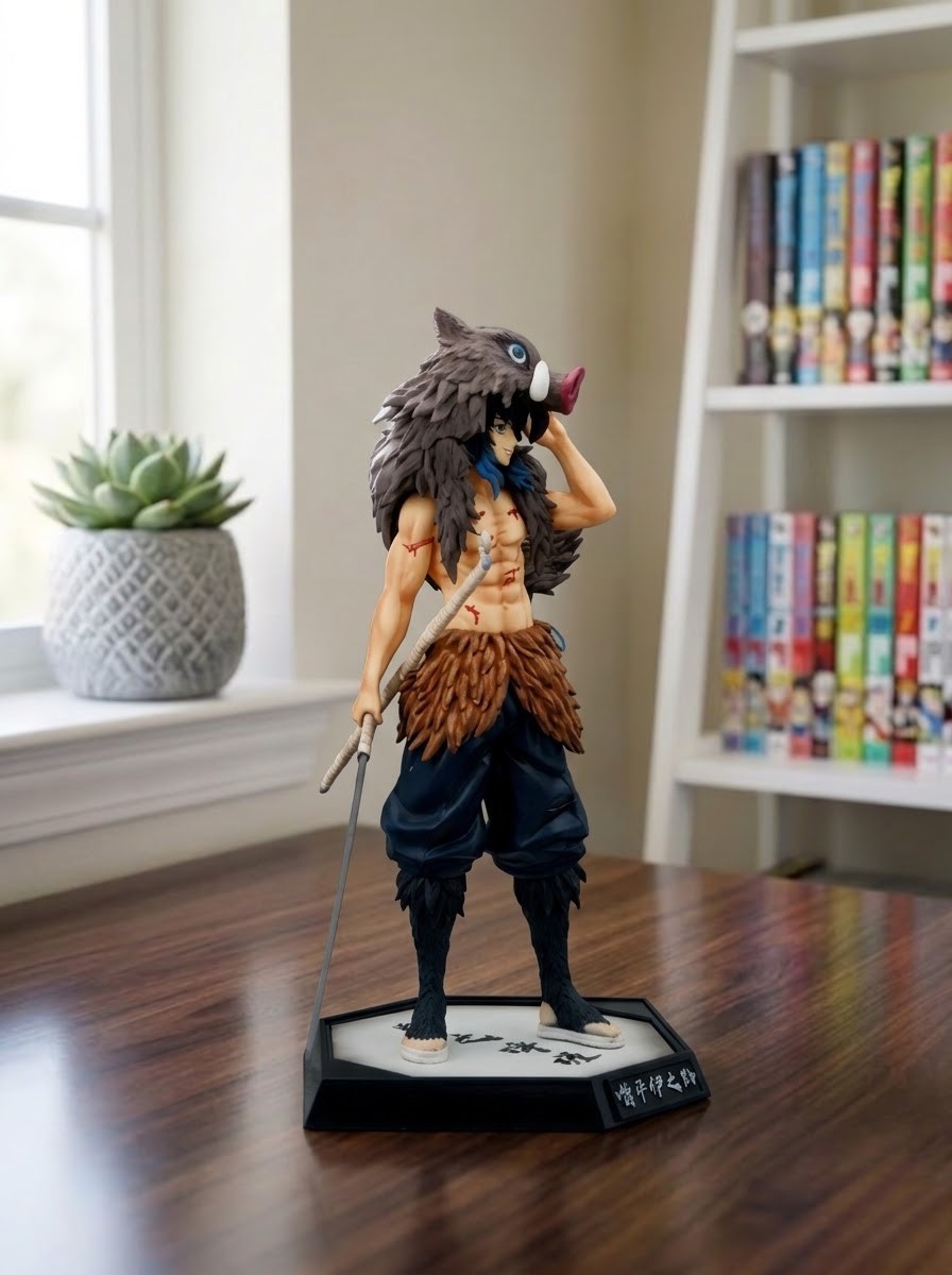 Inosuke Hashibira Figure Demon Slayer 29cm Boar Mask Statue Anime Collector Gift