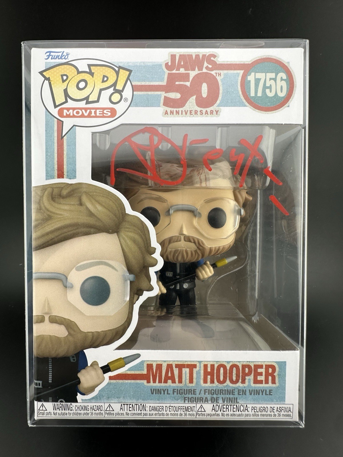 Richard Dreyfuss Autographed Jaws 50th Ann Matt Hooper POP Vinyl Figure #1756 CA