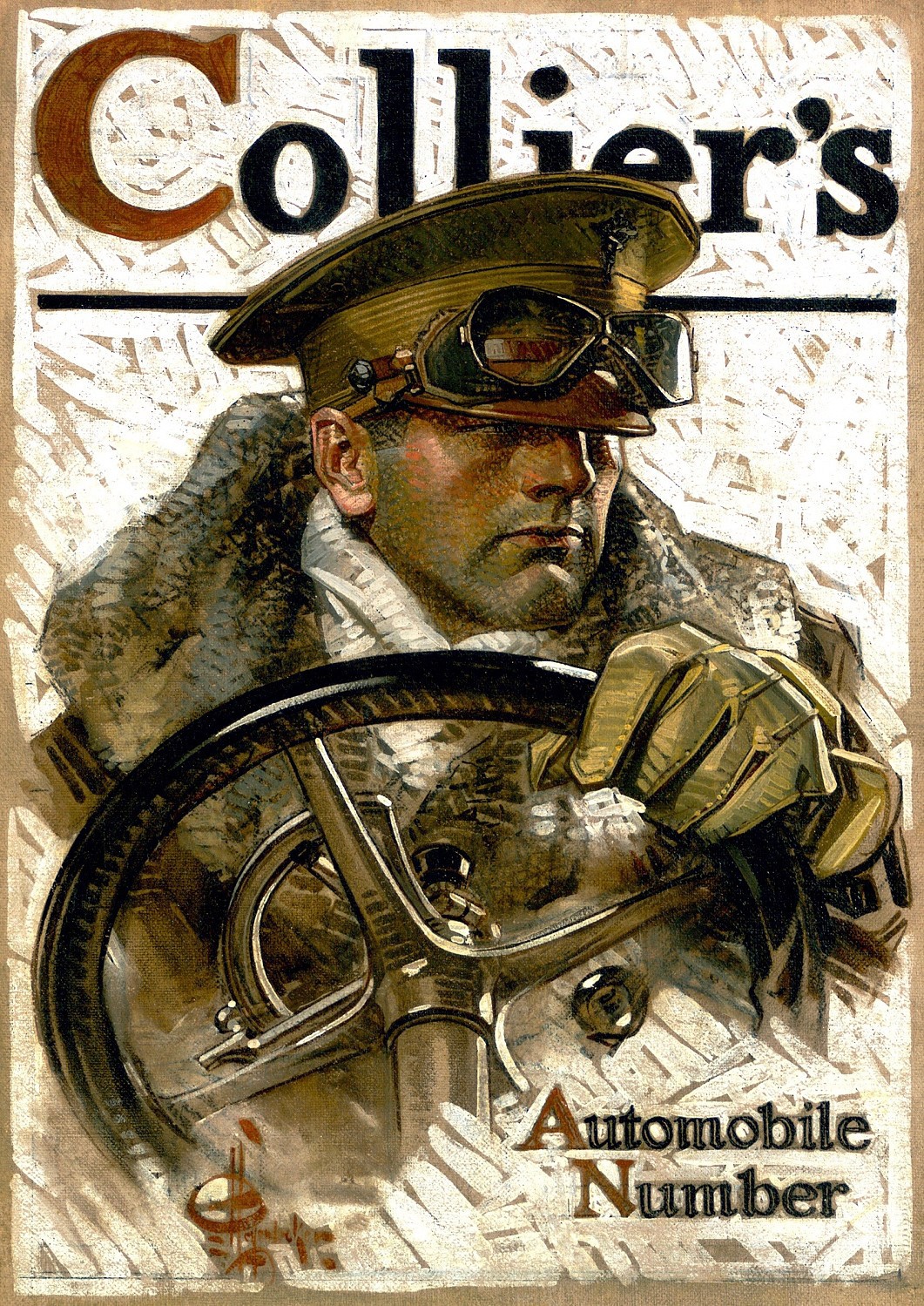 🎨 Collier\'s Vintage Magazine Cover Poster - J.C. Leyendecker 1920s 24x36” 🎨