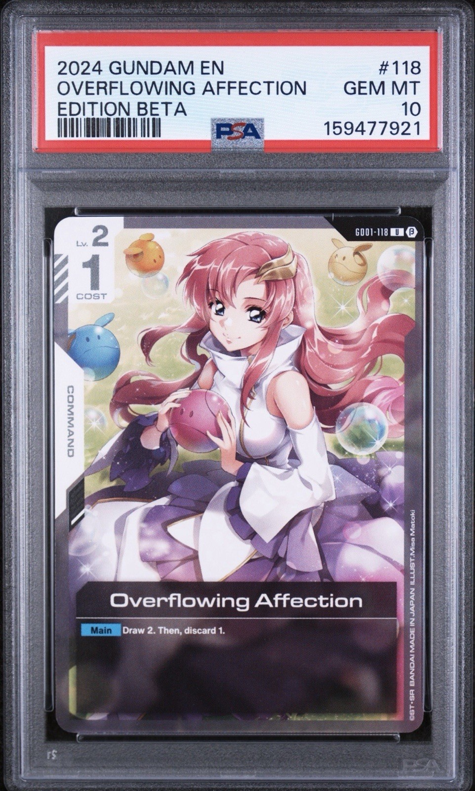 2024 GUNDAM EDITION BETA #118 OVERFLOWING AFFECTION PSA 10