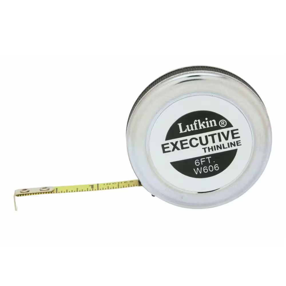 Lufkin 1/4 In. X 6 Ft. Executive Thinline Pocket Tape Measure